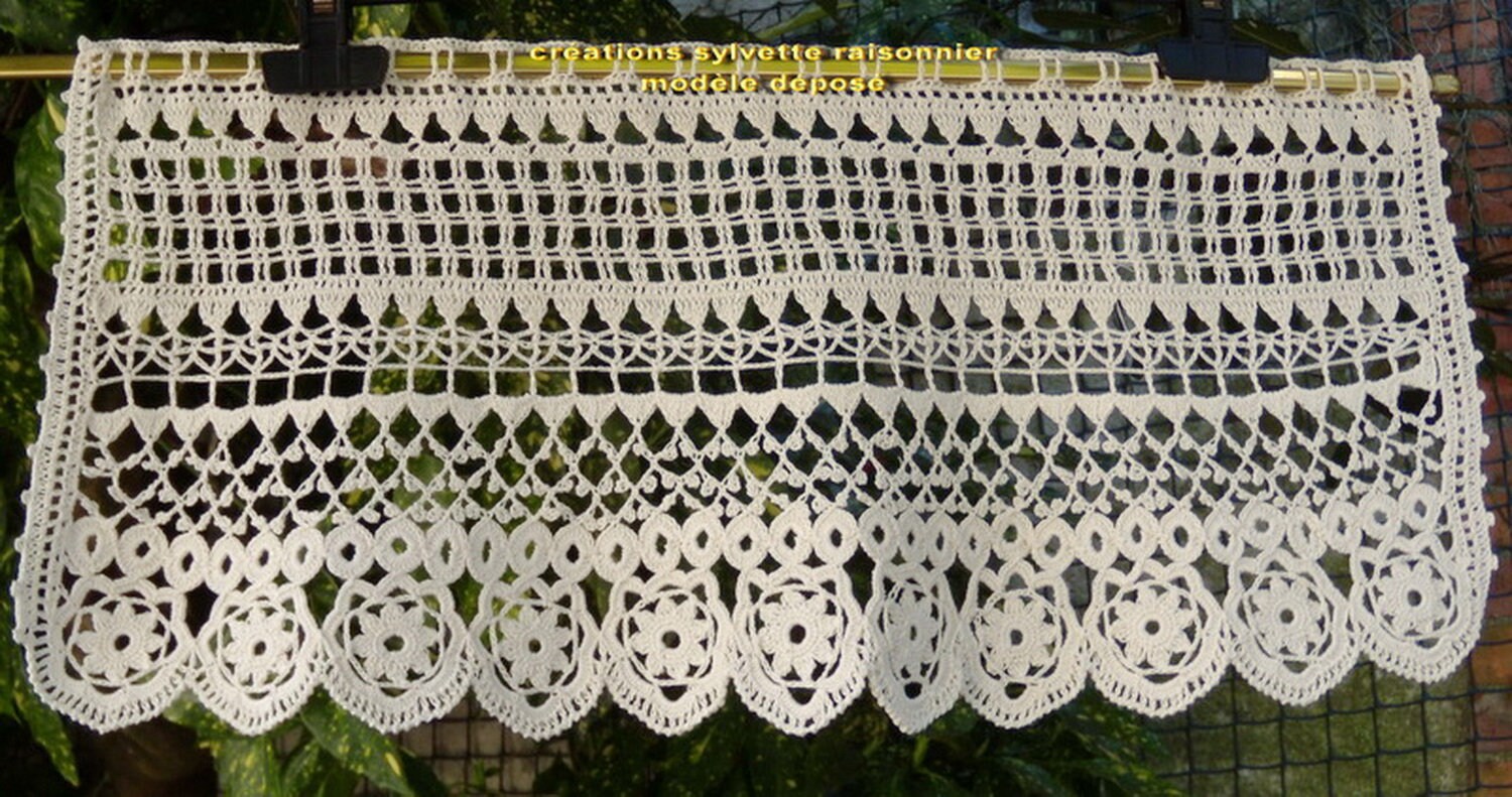 Brise Bise Crochet Fait Main Artisanat Français Création Sylvette Raisonnier Modèle Jade