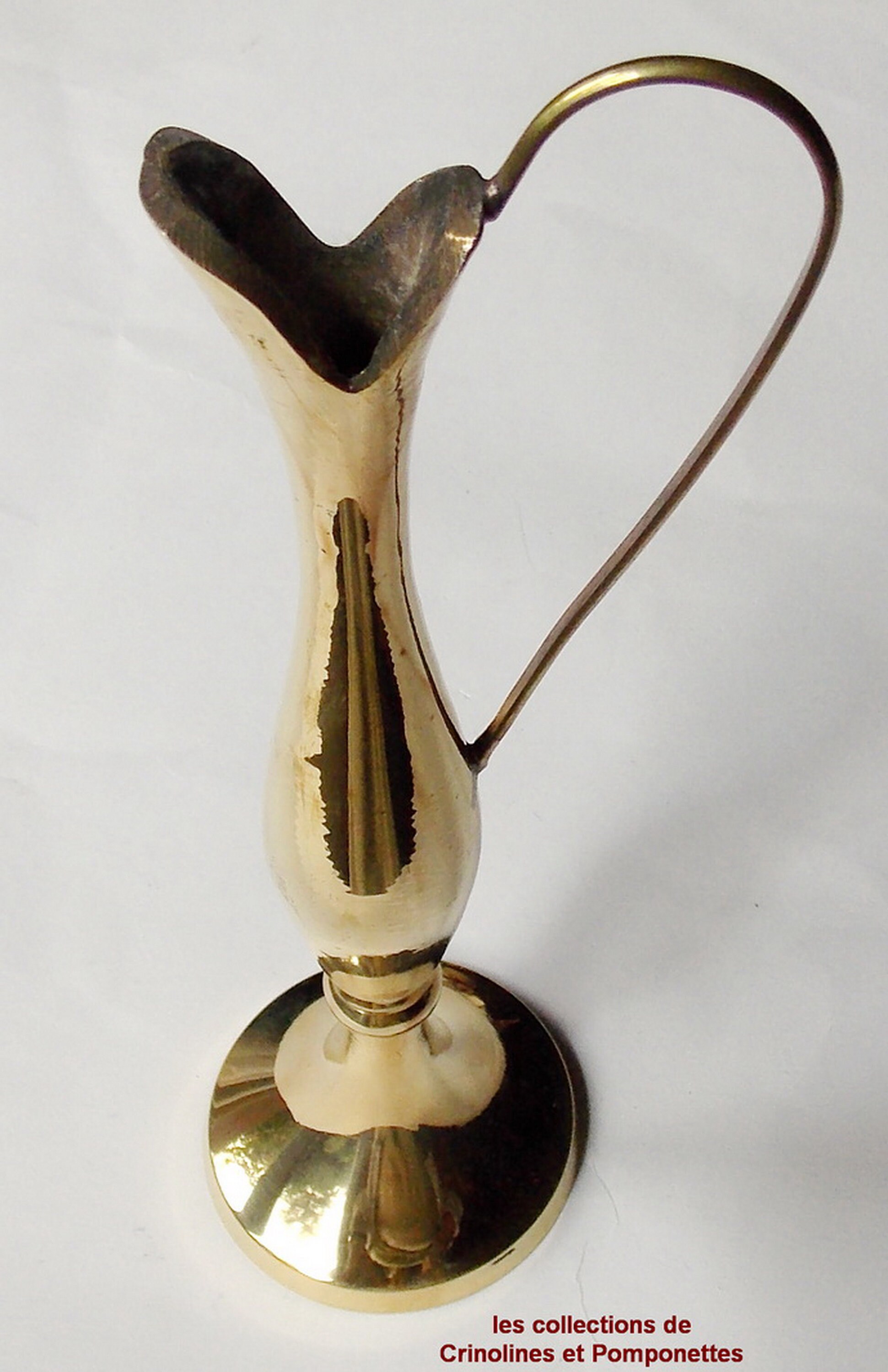 Vase de Collection Aiguiere en Laiton Massif