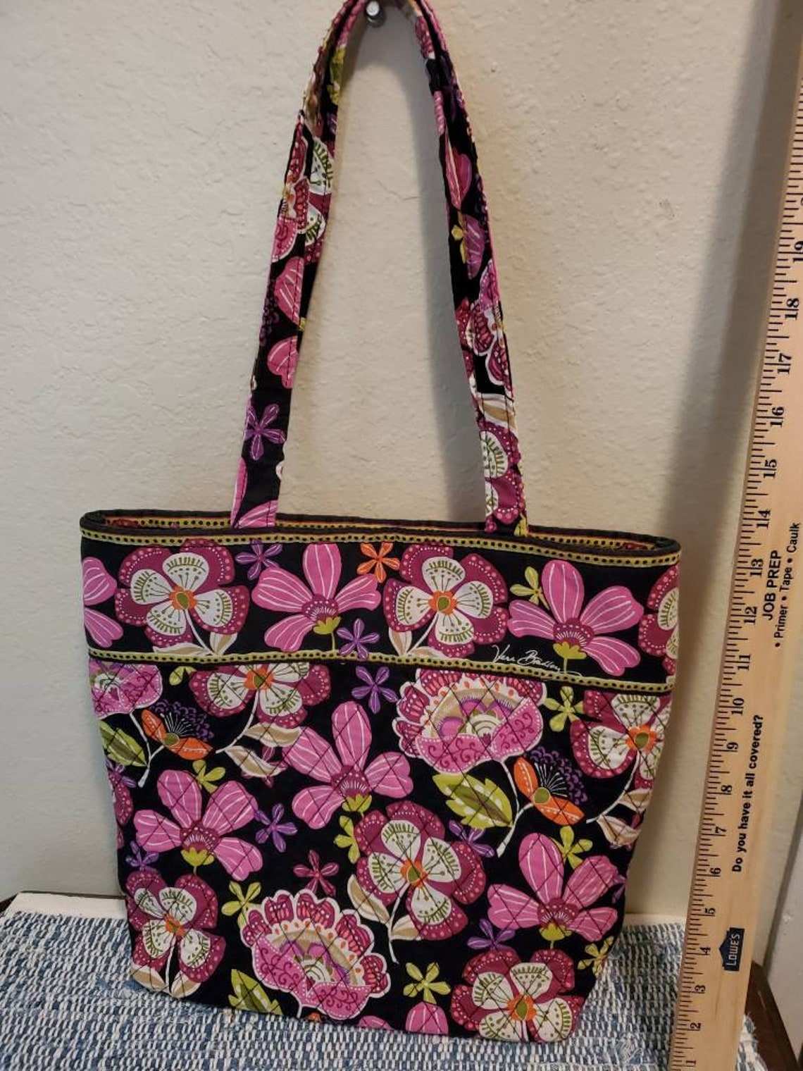 Vera Bradley Floral Pink Tote borsa vintage Etsy
