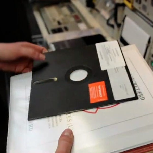 RARE - Very 1st Computer Floppy Disk 8" - Vintage Memorabilia from the 70's - Geek Art Collection - Gift Idea