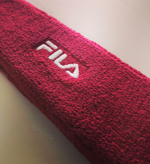 Red fila headband discount