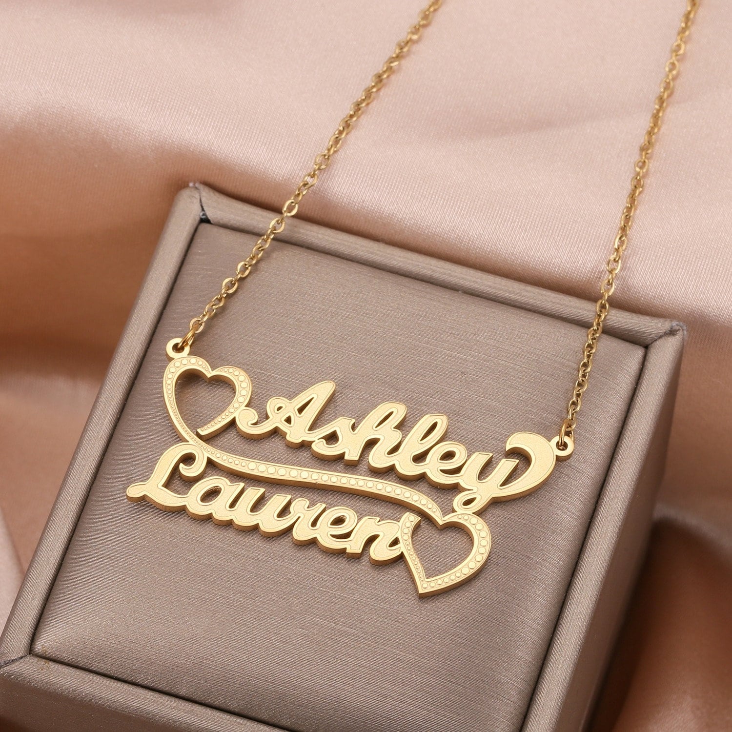 Love Couple Name Necklace By Beceff Stylish Fashion Custom Etsy Ireland