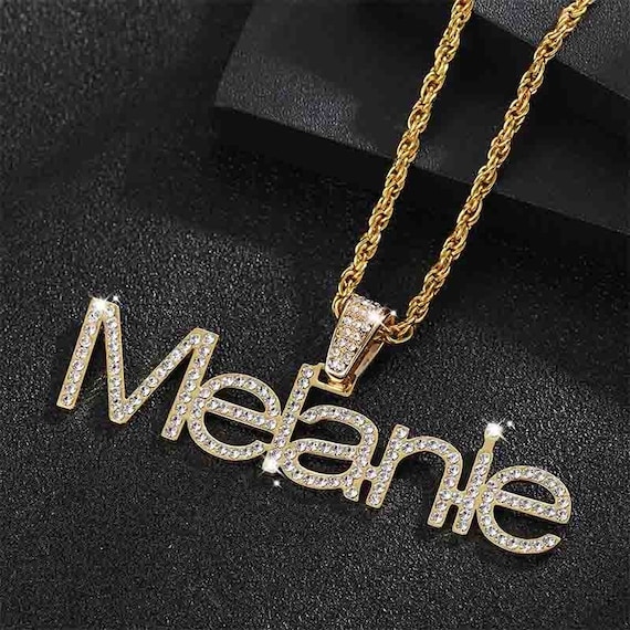 Sparkling Crystal Name Necklace by 