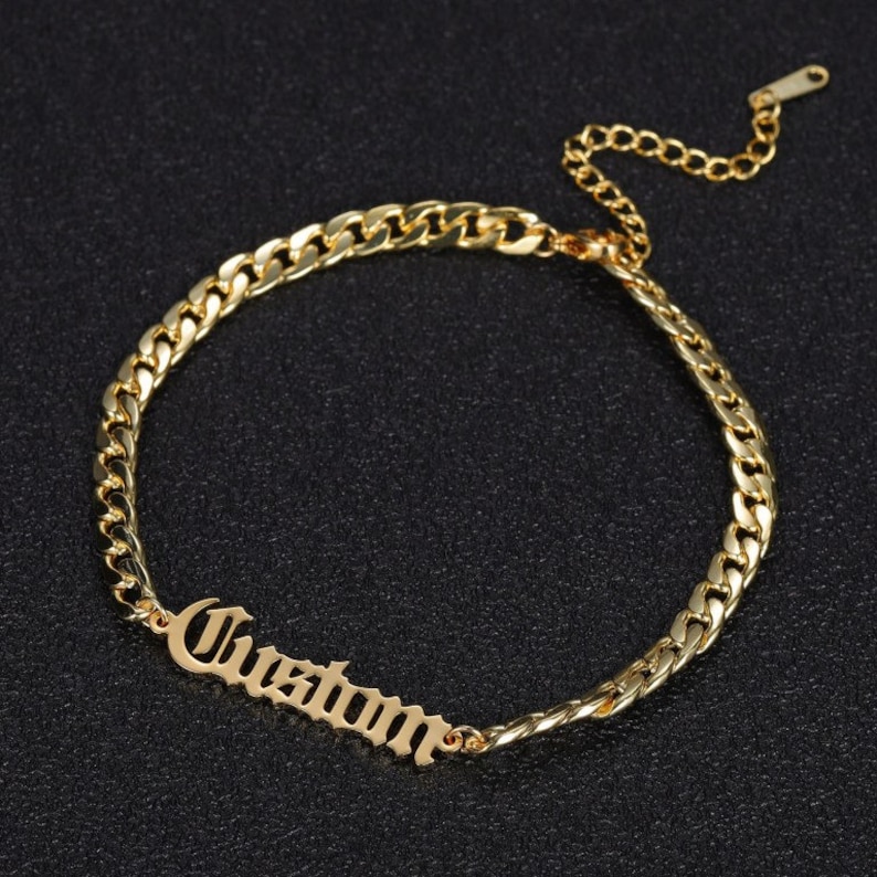 Old English Bracelet by Beceff® Stylish Bespoke Classic Etsy