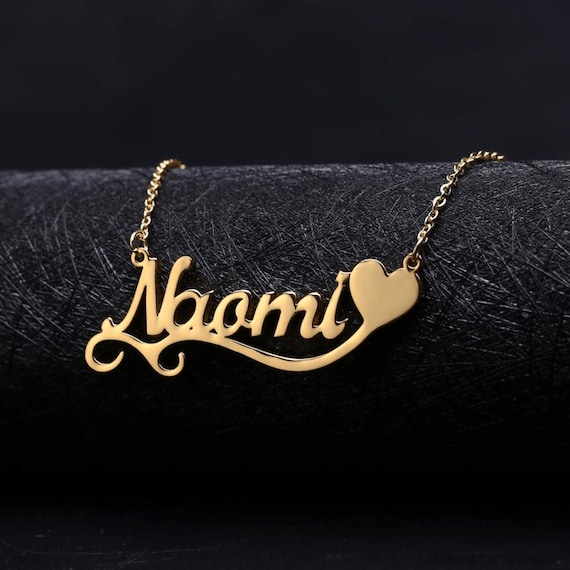 Name Necklace by Beceff® Floral Heart 