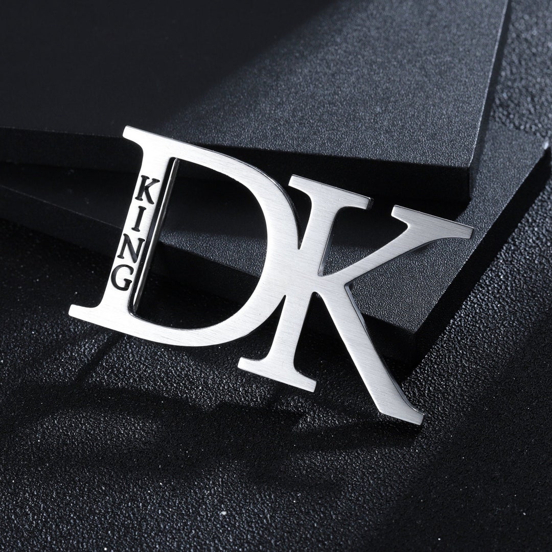 Custom Letters Name Belt Buckle by Beceff® Two English Letter Initials