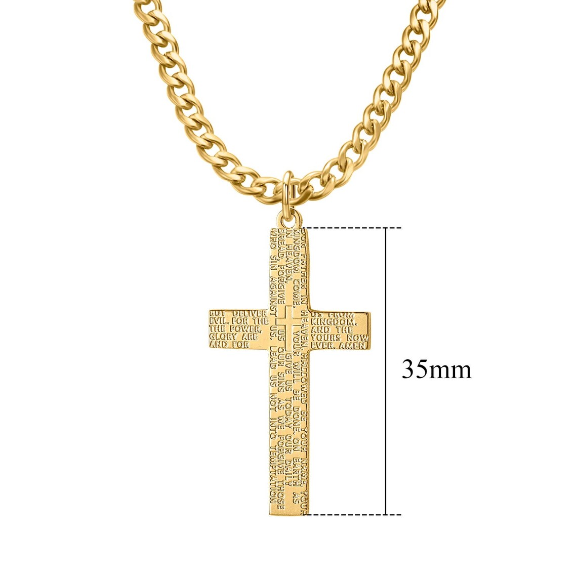Christian Cross Pendant Necklace by Beceff® High Quality Etsy