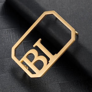 Hebilla de cinturón con letras de monograma de Beceff® • Hebilla de cinturón con letras de monograma personalizada • Hebilla de tirantes con iniciales inglesas personalizadas Regalo para papá