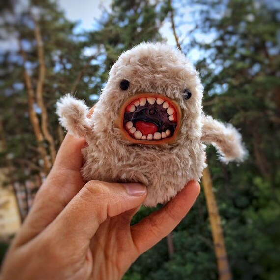 Monster toy, Doll Fantasyr art ooak fairy creature cute doll miniature, Critter toy, handmade toy, gift lover monsters