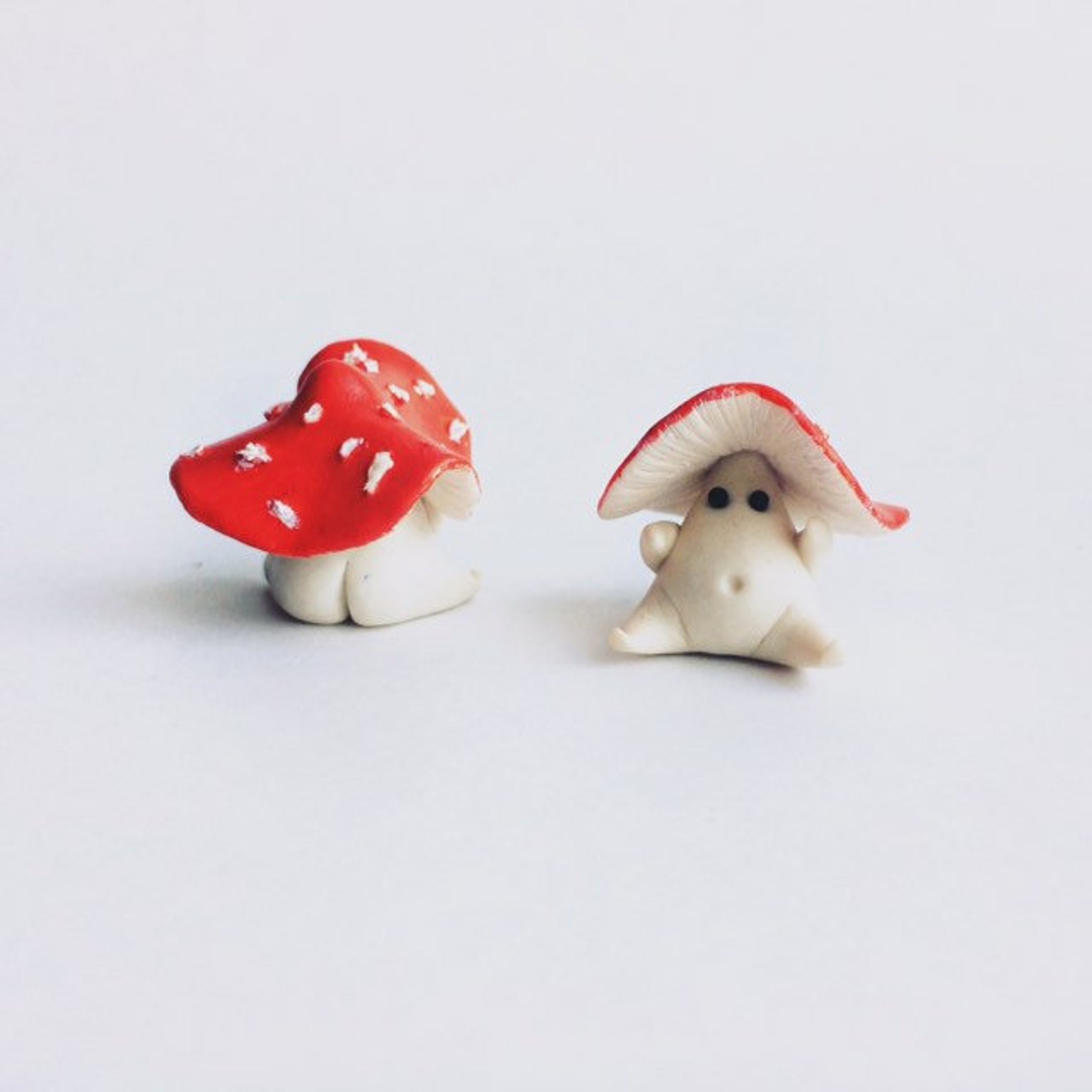 Mushroom Figurines Fantasy Creatures Mushroom Miniature. Price Etsy
