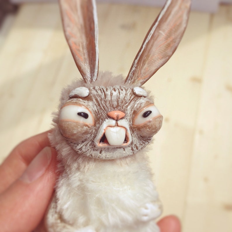 angry bunny plush