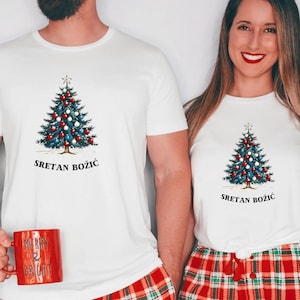 Croatian Christmas shirt, Sretan Bozic shirt, Cute Gift Croatian, Croatian Sweatshirt, Ugly Sweater