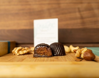 Gourmet Chocolate Gift Box - Dairy Free Almond Butter & Jelly - Perfect Gift for Valentine's Day