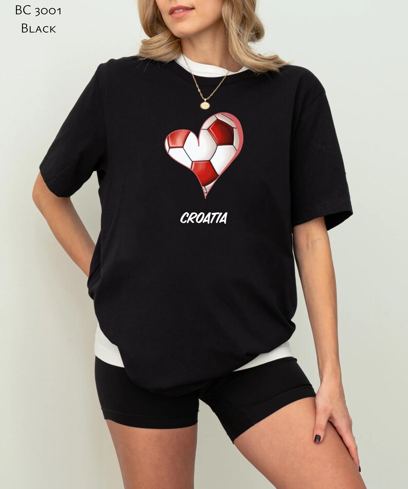 Croatia Unisex Tshirt Cute Soccer Fan Shirt hrvatska Tshirt Etsy
