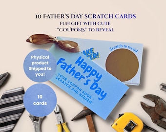 Father's Day Coupon Book,  Dad Coupon Book, Father's Day Gift, Birthday Gift for Dad, Coupon gift, Gift from Kids for Dad, Gift under 10