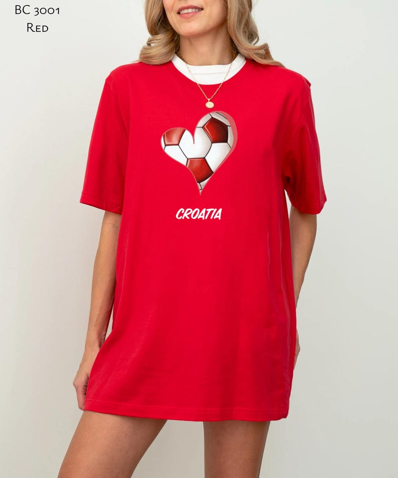 Croatia Unisex Tshirt Cute Soccer Fan Shirt hrvatska Tshirt Etsy