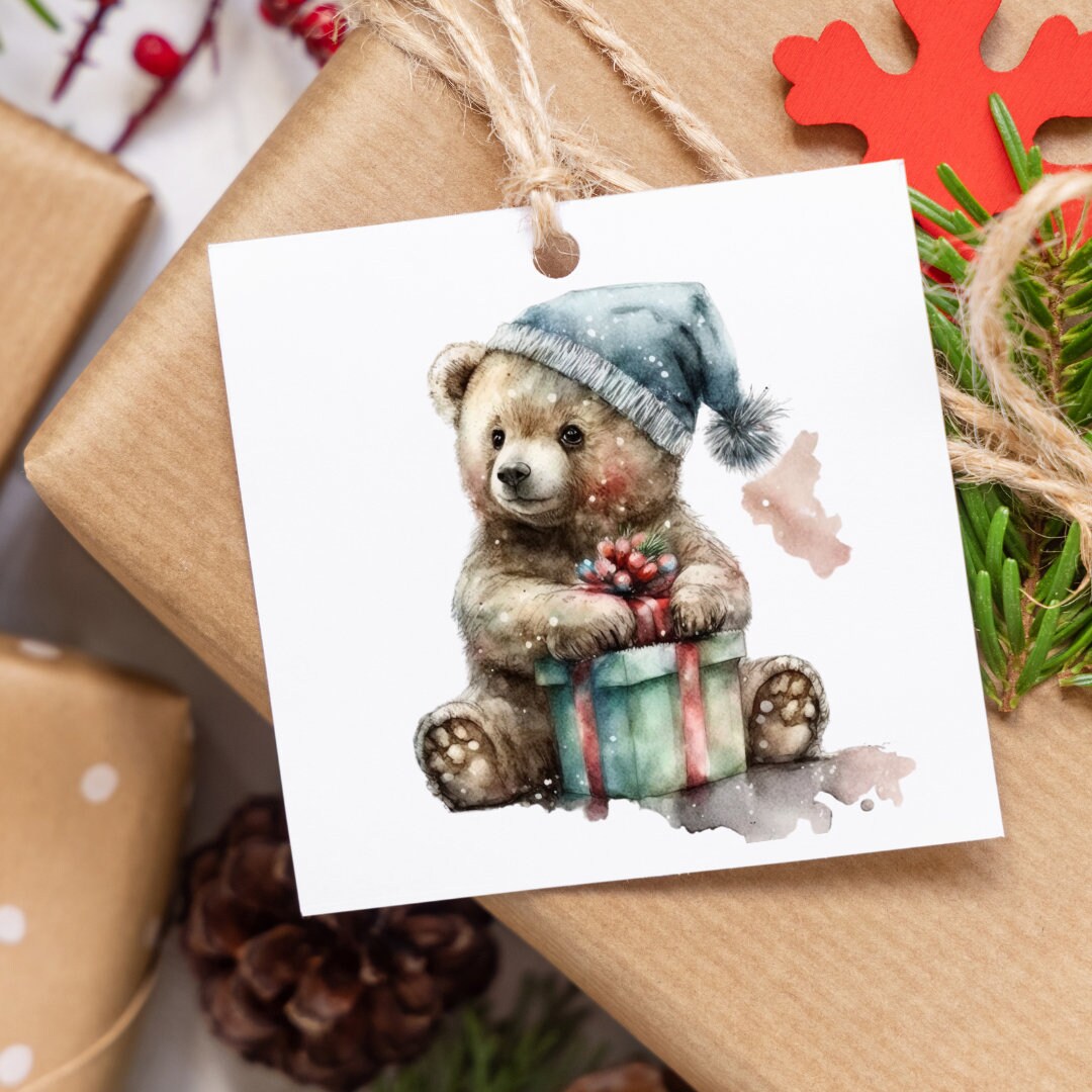 Christmas Animals Clipart Collection / Festive Critters in Santa Hats