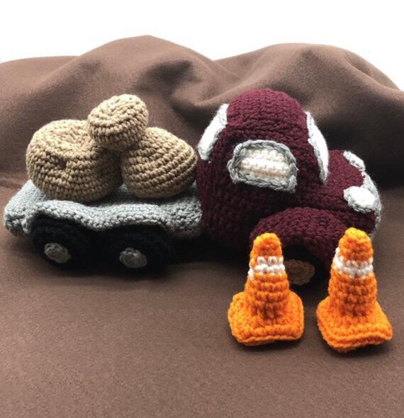 Flachbett Lkw Mit Kegeln Und Felsen Etsy