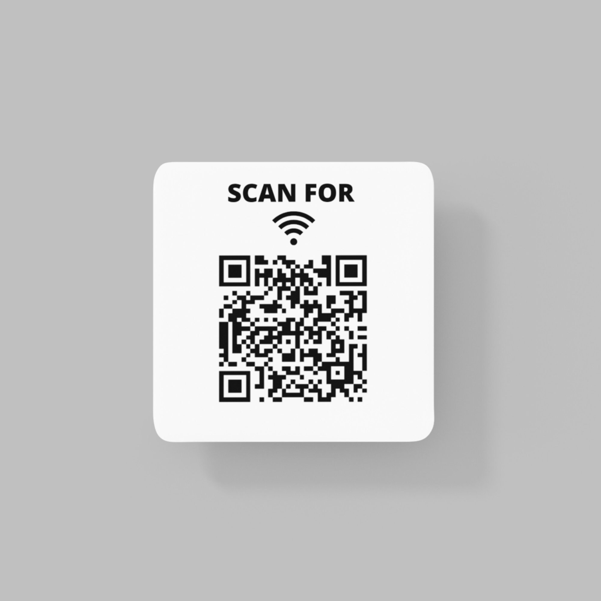 Personalised QR WiFi Coaster Bar Coasters QR Code Coasters Etsy
