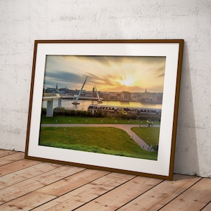 Peace Bridge Derry Sunset Print  Beautiful Derry Photography  Wall Art Décor