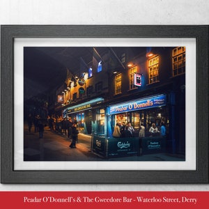 Gweedore Peadars Bar Derry stampa Irish Pub Art Derry Photography