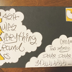 Wu-Tang Clan: Pop Up Card, Money Holder Card, Greeting Card, Original Wu-Tang Art
