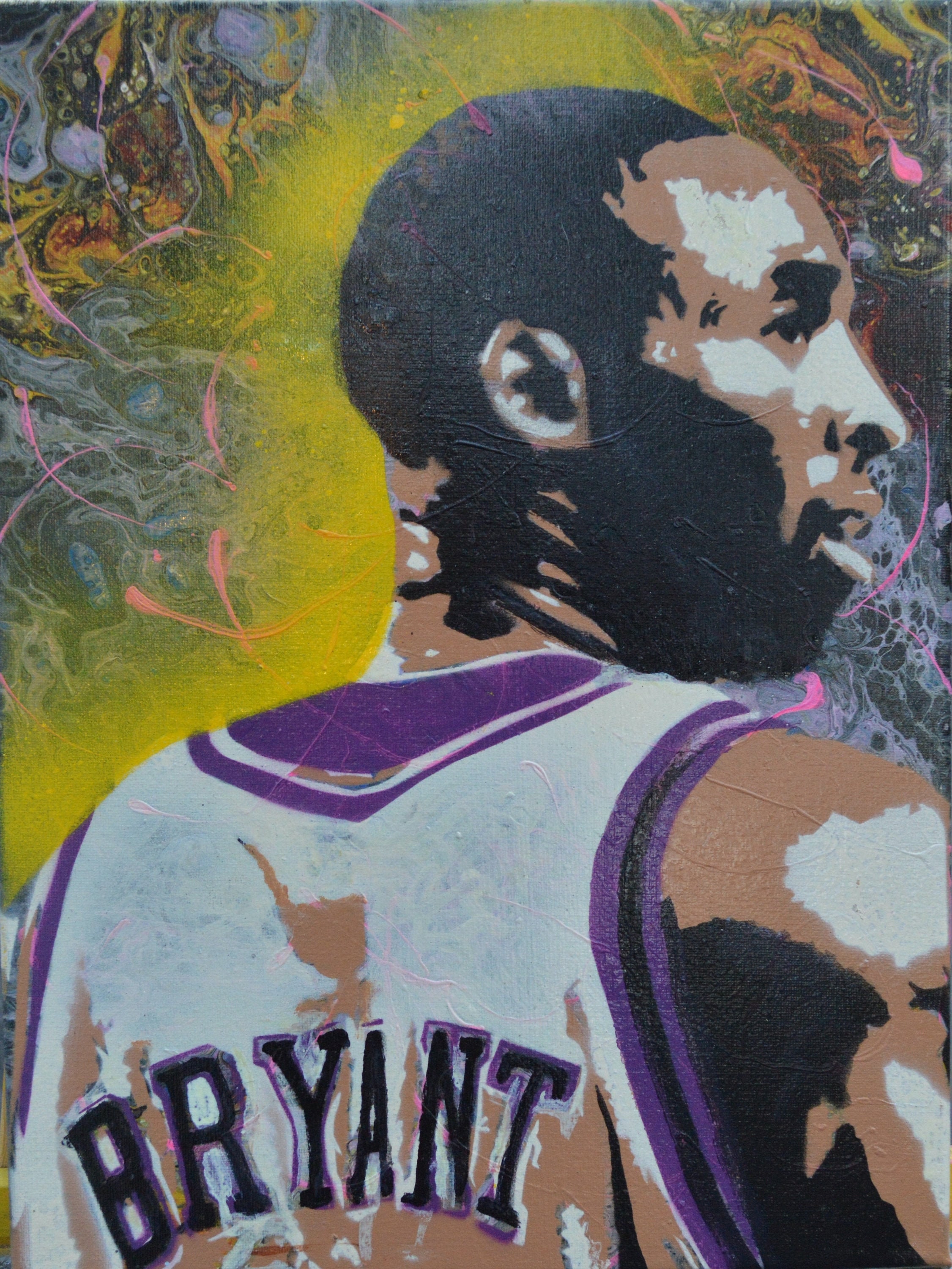 Kobe Bryant Painting on Canvas RIP | Etsy