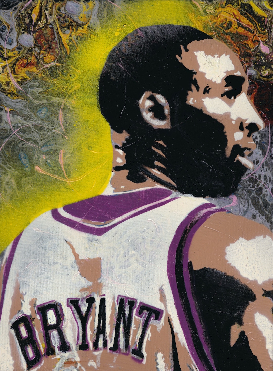 Kobe Bryant Painting on Canvas Etsy