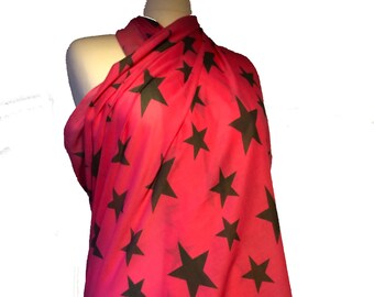 Sarong - Beach Cover up - Sciarpa - Stampa Stelle