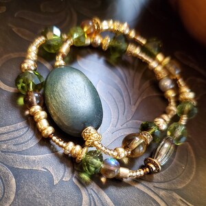 Celtic Chic:  Beaded wrap bracelet, bracelet, jewelry, gifts for women, wrap bracelet