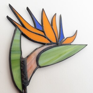 Stained Glass Bird of Paradise Flower – Handmade Art - Etsy