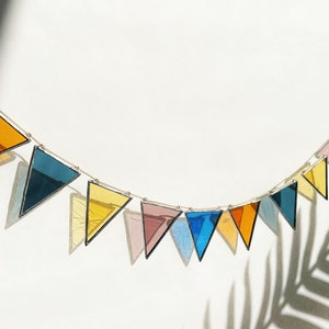 Stained glass garland 'party Han'