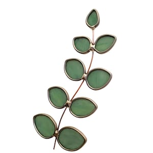 Stained glass flower-  Eucalyptus - flowers - branch