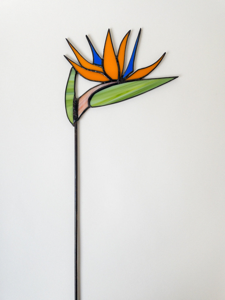 Stained Glass Bird of Paradise Flower – Handmade Art - Etsy