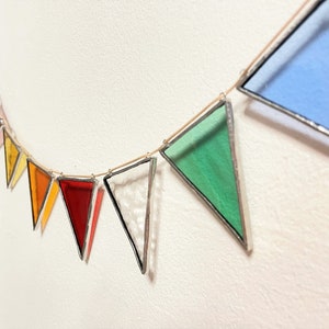 Stained glass garland &#39;party G&#39;