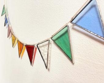 Stained glass garland 'party G'