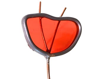 Stained glass flower 'Poppy of the field'