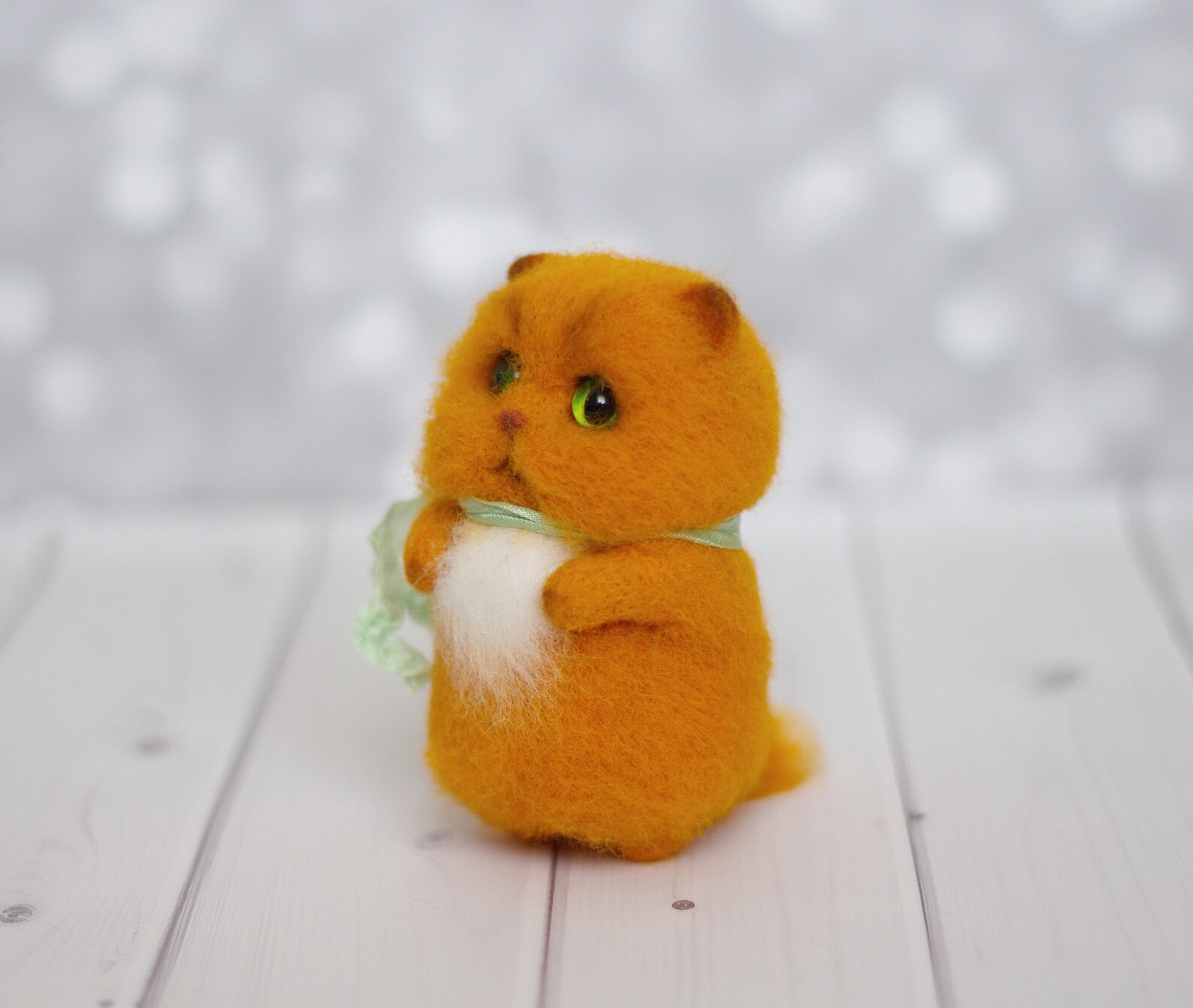 Custom Needle Felted Cat toy kitten felt felted animal little Etsy