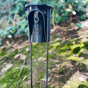 RING Stick Up cam ground // A ground-staked outdoor mounting enclosure on 16" or 20" fiberglass rods