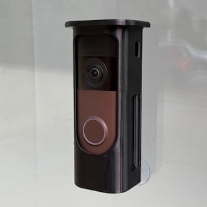 RING 2K Türklingelhalterung für Glas // Eine schraubenlose Türklingelhalterung mit Saugnäpfen.