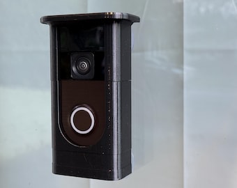 RING Battery Video Doorbell Mount for Glass // A screw-free doorbell mount with suction cups included.