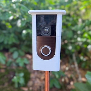 Campanello a batteria RING // Un supporto per campanello senza viti che consente di utilizzare barre d&#39;armatura da 1/2&quot; economiche o di optare per tubi di rame di alta qualità