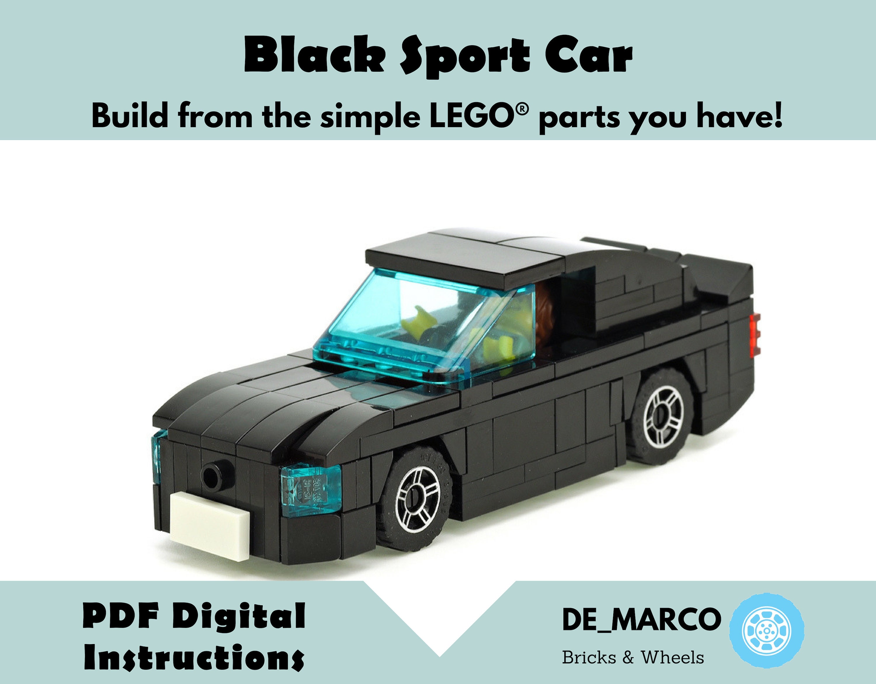 black lego car