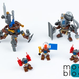 Complete MOC Set | Original LEGO® Parts | Robot Battle Pack | Сustom LEGO® Steampunk Set | Includes All Parts to Build + Digital Instruction