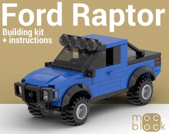 Conjunto MOC completo / Piezas originales LEGO® / Ford Raptor Prerunner / éustom LEGO® City Set / Incluye todas las piezas para construir + Instrucciones digitales