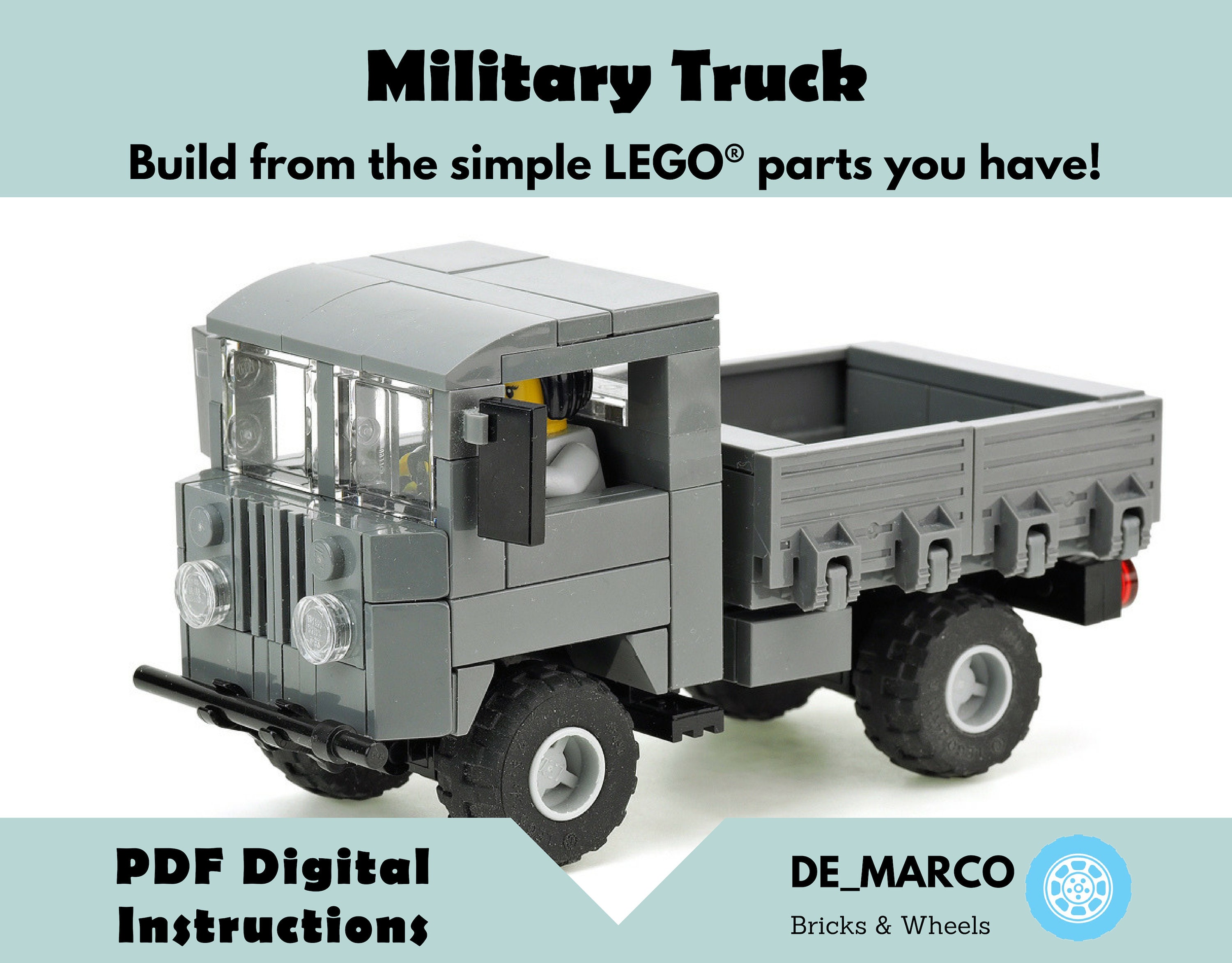 lego city truck moc