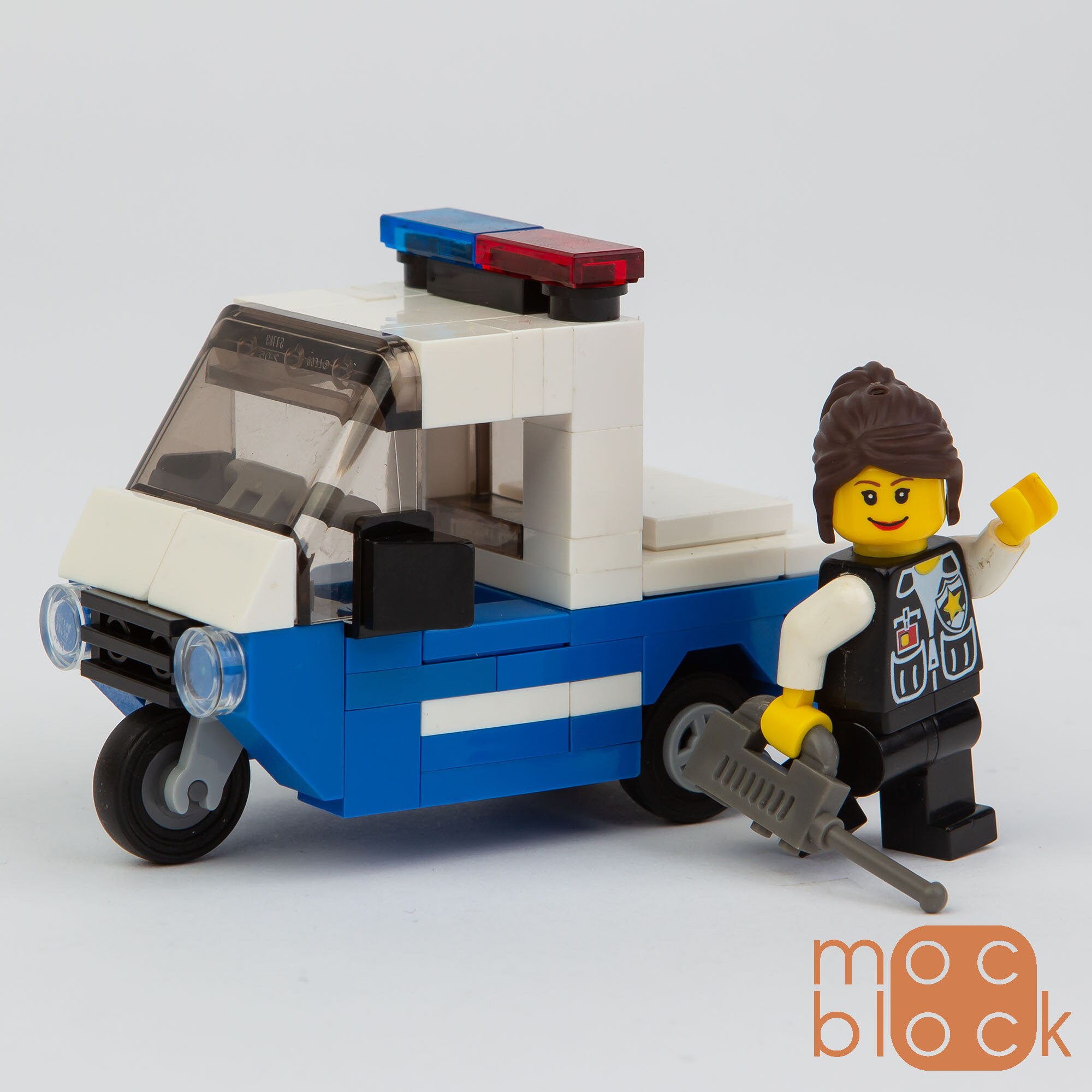 Complete MOC Set Original LEGO Parts Police Scooter ustom LEGO City Set Includes All Parts to Build Digital Instructions Etsy