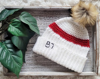 SOLO PATRÓN / Gorro Taylor 87 / Tutorial de gorro Kelce de Chiefs inspirado en crochet / Abanico Swift Swelce / Invierno / Regalo de moda / Adolescente adulto / PDF