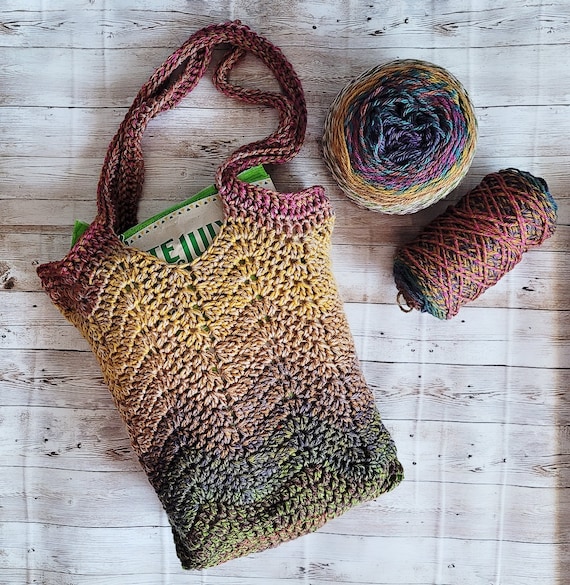 Pattern only- Crochet Tote, Diy Everyday Bag, trendy how to market beach handbag with handles, boho easy sturdy spacious, pdf tutorial
