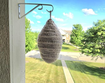 Leurre pour nid de guêpes | Ruche au crochet | Lutte antiparasitaire | Fournitures pour la maison du jardin d'abeilles | Éloignez les guêpes | Alternative à la bombe anti-insectes | Sans danger pour l'environnement